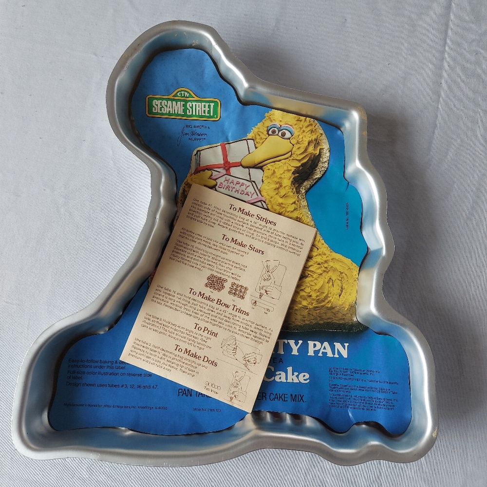 Sesame Street Big Bird Cake Pan 70s Wilton Vintage
